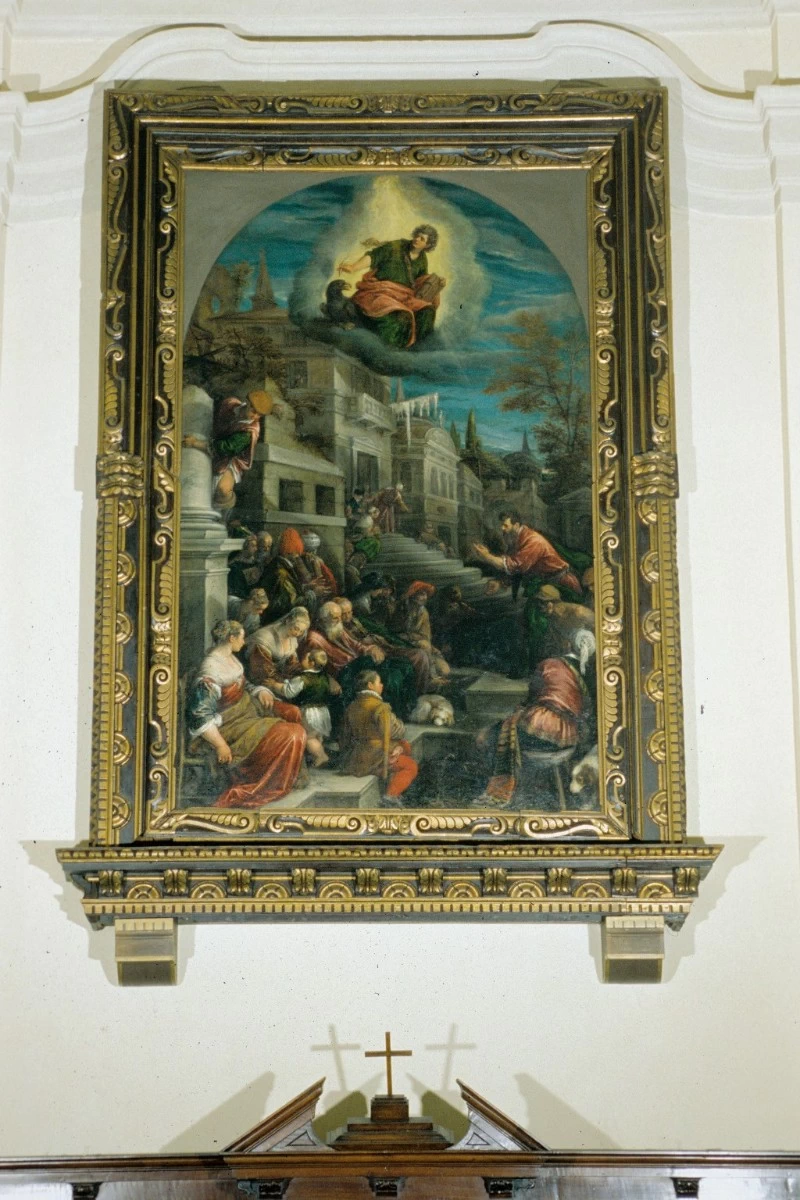 Da Ponte J. e Da Ponte F. (1574), Dipinto con Predica di San Paolo in Atene - beweb, Jacopo da Ponte, detto Bassano